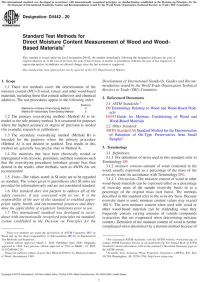 astm wood standards pdf